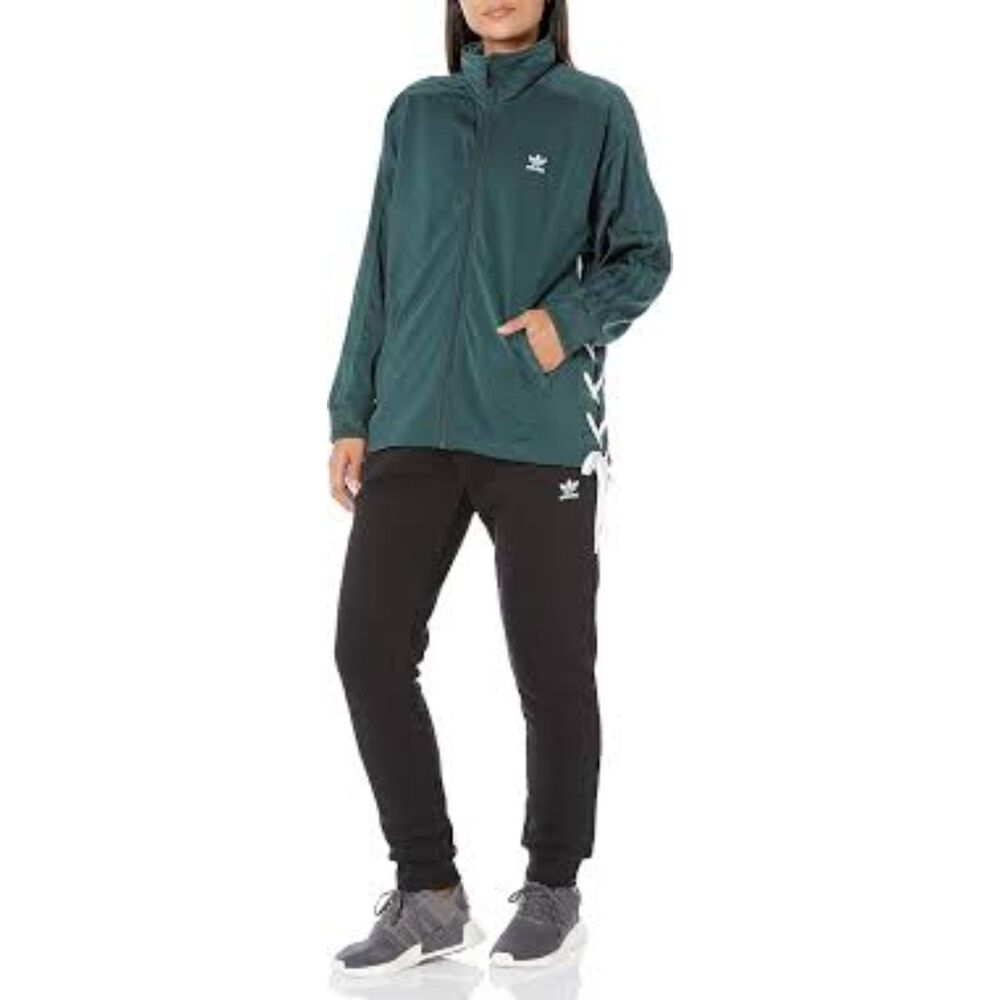 NWT Adidas Orginals Laced Track Top Jacket Green HK5073 Womens Small